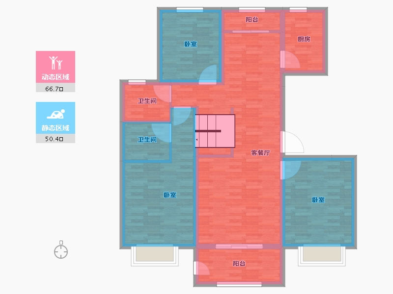 河北省-保定市-中尚泊心湾-105.00-户型库-动静分区