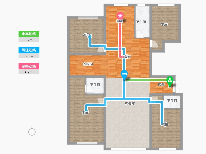 吉林省-辽源市-星源城湖语墅-142.11-户型库-动静线