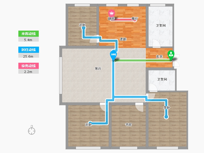 吉林省-辽源市-星源城湖语墅-142.12-户型库-动静线