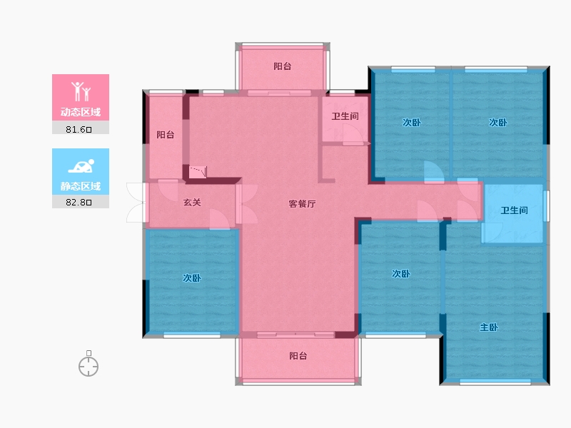 广西壮族自治区-百色市-鼎盛麓湖-148.56-户型库-动静分区