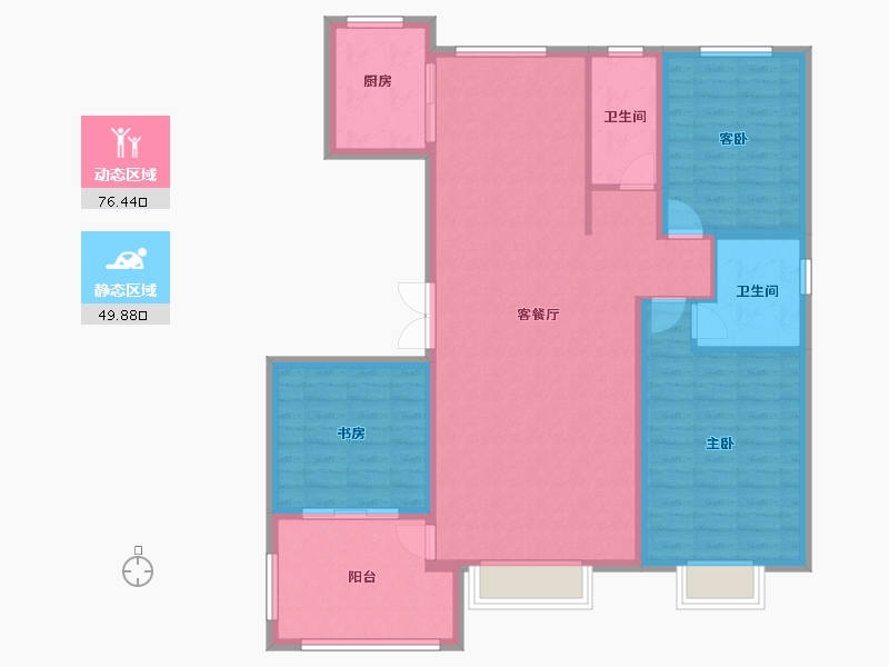 山西省-临汾市-晋瑞驿都-114.62-户型库-动静分区