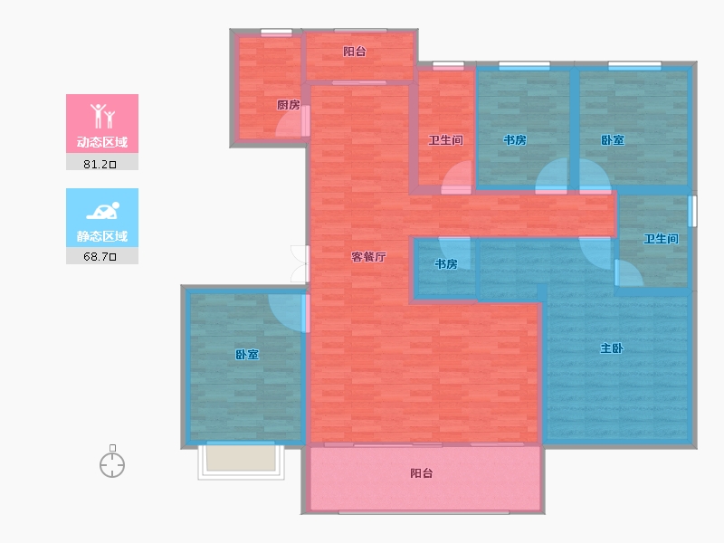 河北省-保定市-中尚泊心湾-136.00-户型库-动静分区