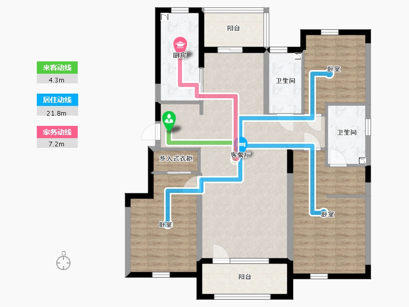 辽宁省-丹东市-永同昌·翡翠壹号-109.43-户型库-动静线