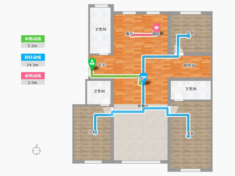 吉林省-辽源市-星源城湖语墅-129.72-户型库-动静线