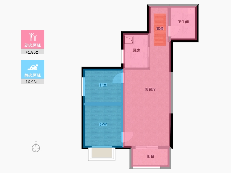 山西省-太原市-荔园悦享星醍-51.14-户型库-动静分区