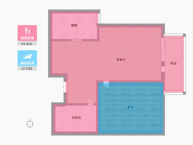 辽宁省-大连市-南山家里-49.00-户型库-动静分区