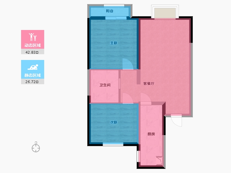 河北省-廊坊市-金融街金悦郡-61.59-户型库-动静分区