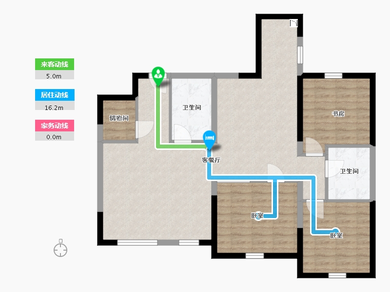 辽宁省-铁岭市-哥伦布魅力城-94.48-户型库-动静线