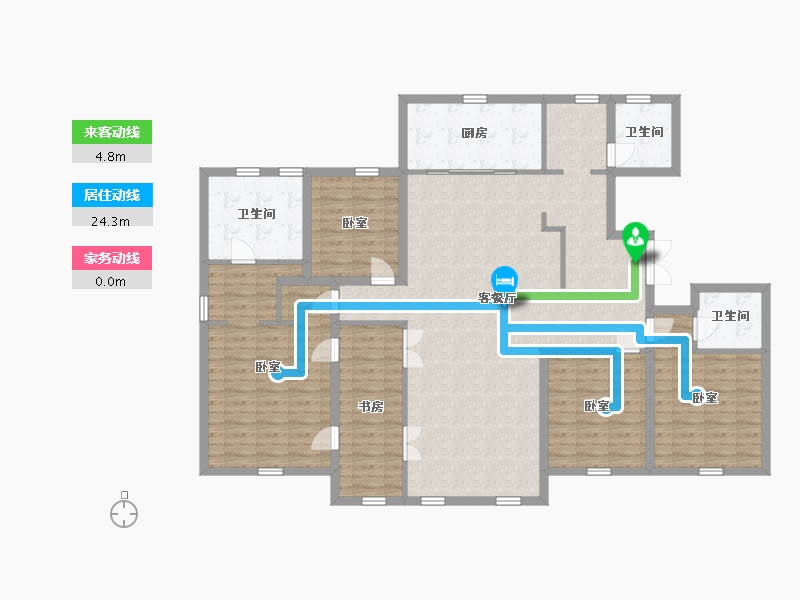 辽宁省-大连市-南山家里-149.04-户型库-动静线