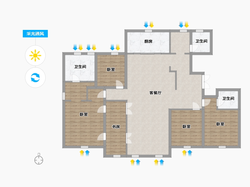 辽宁省-大连市-南山家里-149.04-户型库-采光通风