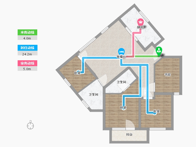 辽宁省-大连市-南山家里-98.21-户型库-动静线