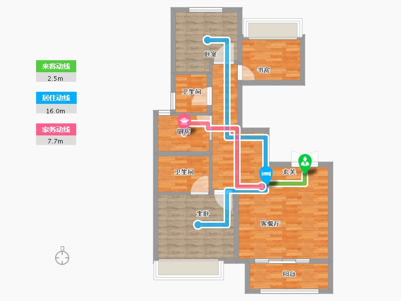 河北省-保定市-御景蓝郡-81.49-户型库-动静线