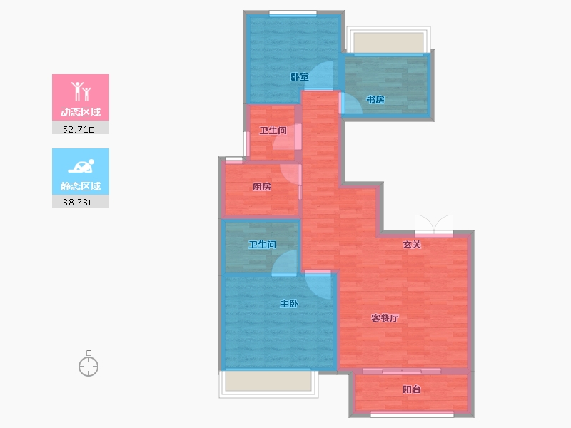 河北省-保定市-御景蓝郡-81.49-户型库-动静分区