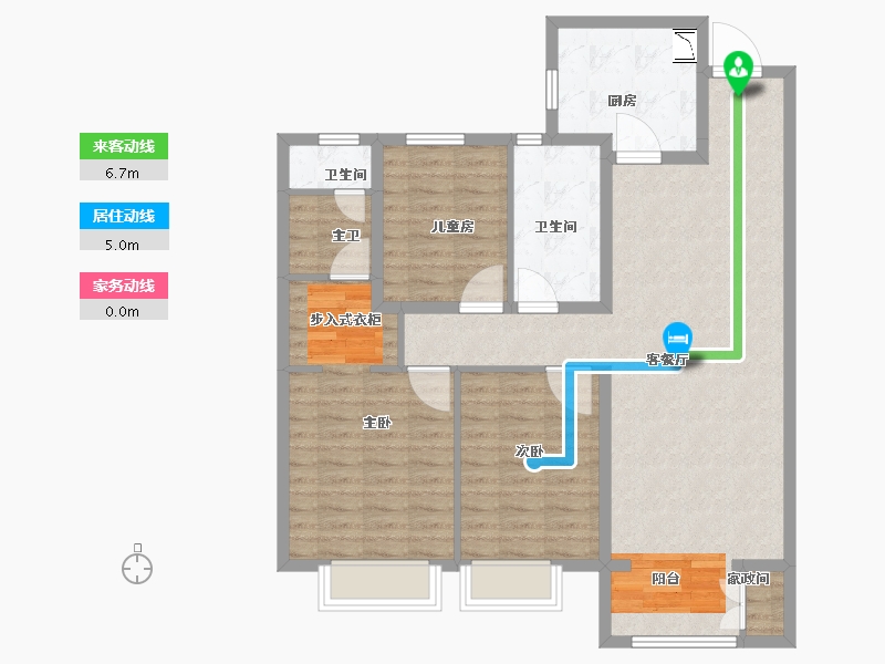 山西省-太原市-保利东郡-101.00-户型库-动静线