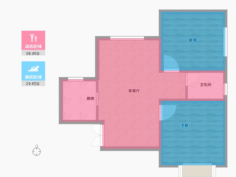 河北省-保定市-御景蓝郡-61.55-户型库-动静分区