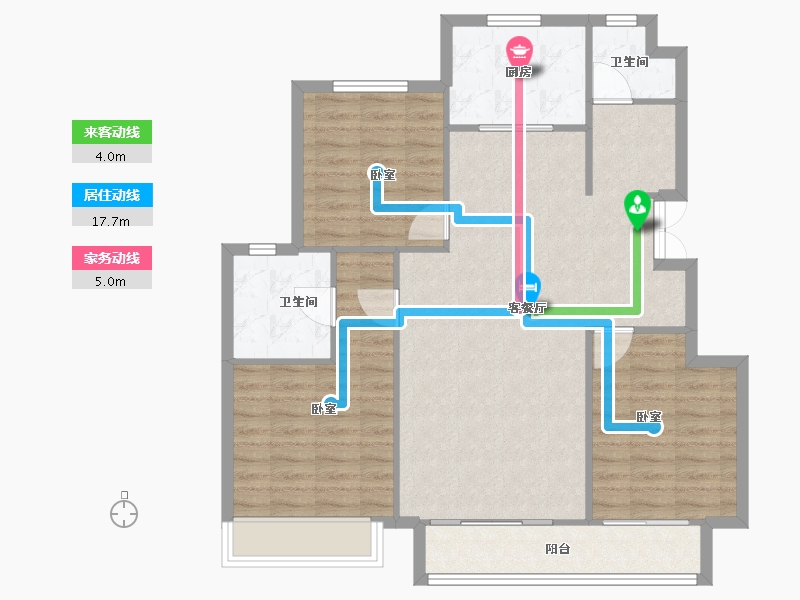 河北省-保定市-御景蓝郡-97.87-户型库-动静线