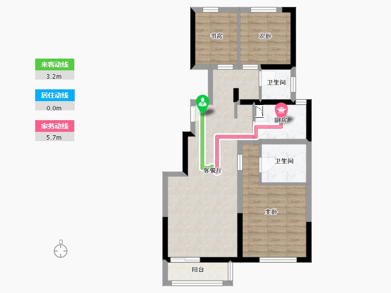 河北省-廊坊市-金融街金悦郡-70.23-户型库-动静线