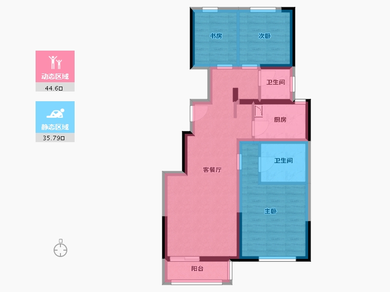 河北省-廊坊市-金融街金悦郡-70.23-户型库-动静分区