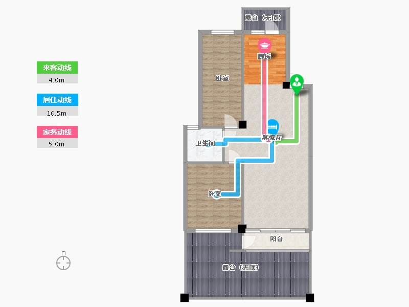 辽宁省-丹东市-汉林首府-102.05-户型库-动静线