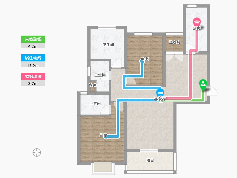 山西省-太原市-太原恒大林语郡-94.98-户型库-动静线