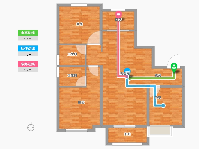 河北省-保定市-御景蓝郡-97.44-户型库-动静线