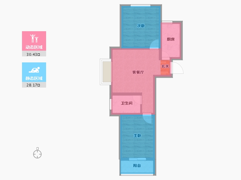 河北省-保定市-涿州惠友万悦城-51.19-户型库-动静分区