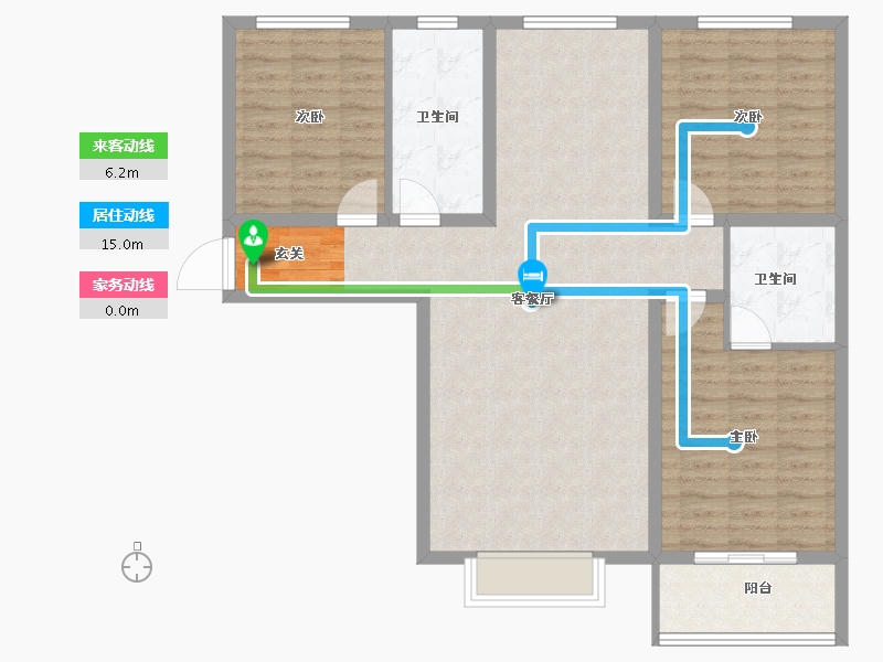 河北省-保定市-涿州惠友万悦城-103.00-户型库-动静线