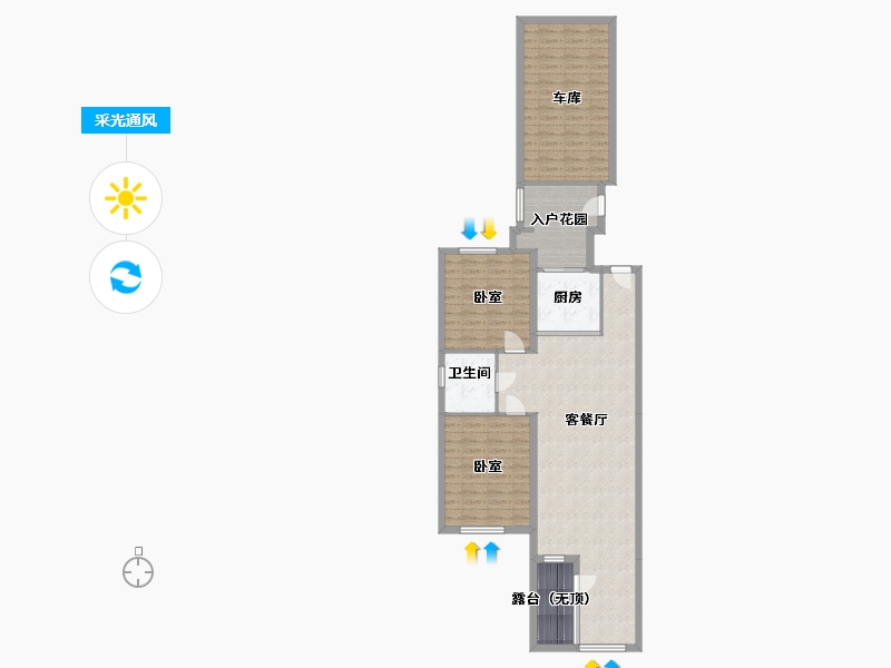 辽宁省-抚顺市-丰远泗水玫瑰城-89.05-户型库-采光通风