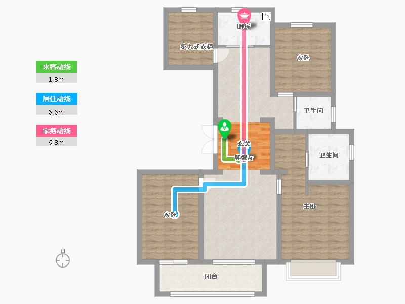 河北省-廊坊市-东胜紫御宏著-111.15-户型库-动静线