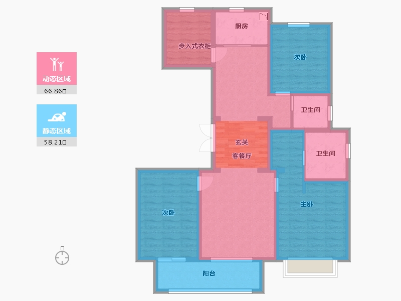 河北省-廊坊市-东胜紫御宏著-111.15-户型库-动静分区