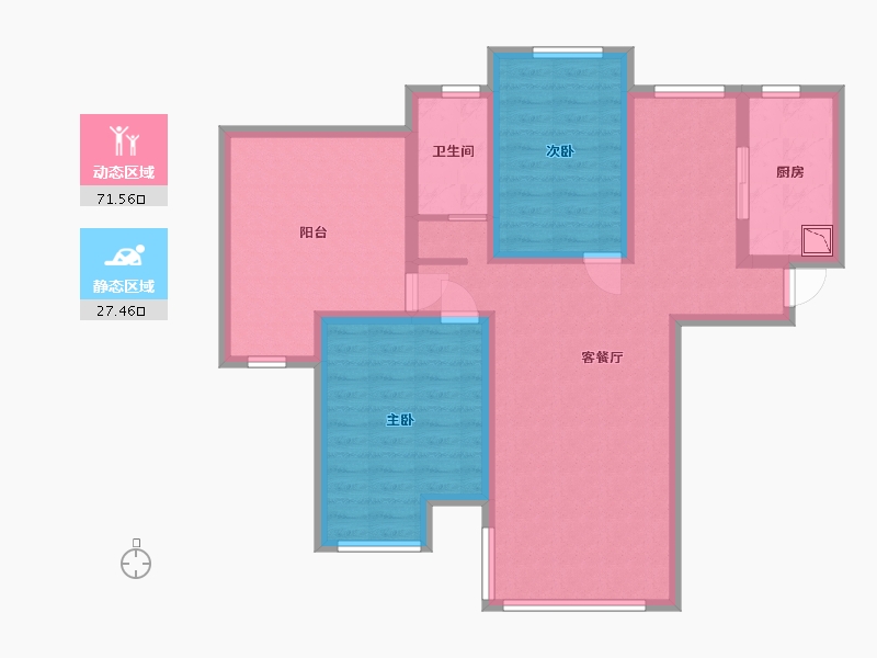 河北省-廊坊市-三湘印象·森林海尚城-87.42-户型库-动静分区