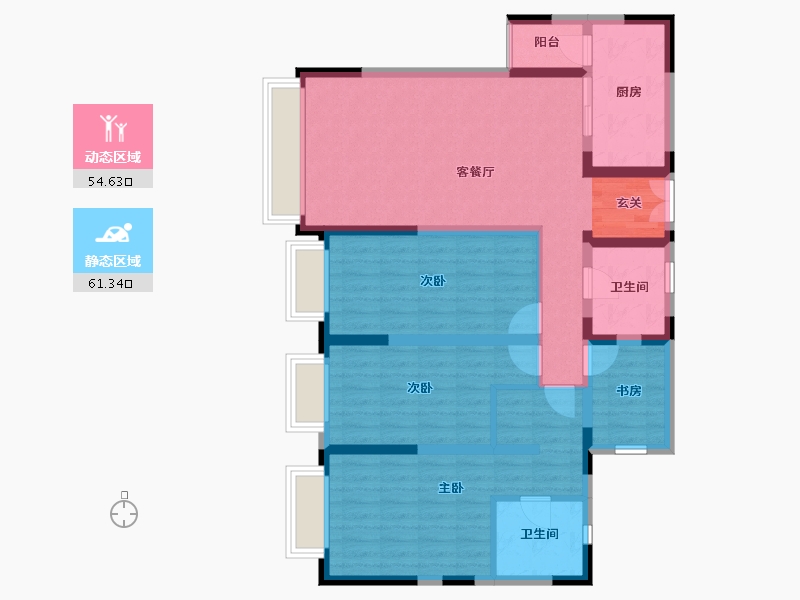 云南省-曲靖市-华厦金源-102.65-户型库-动静分区