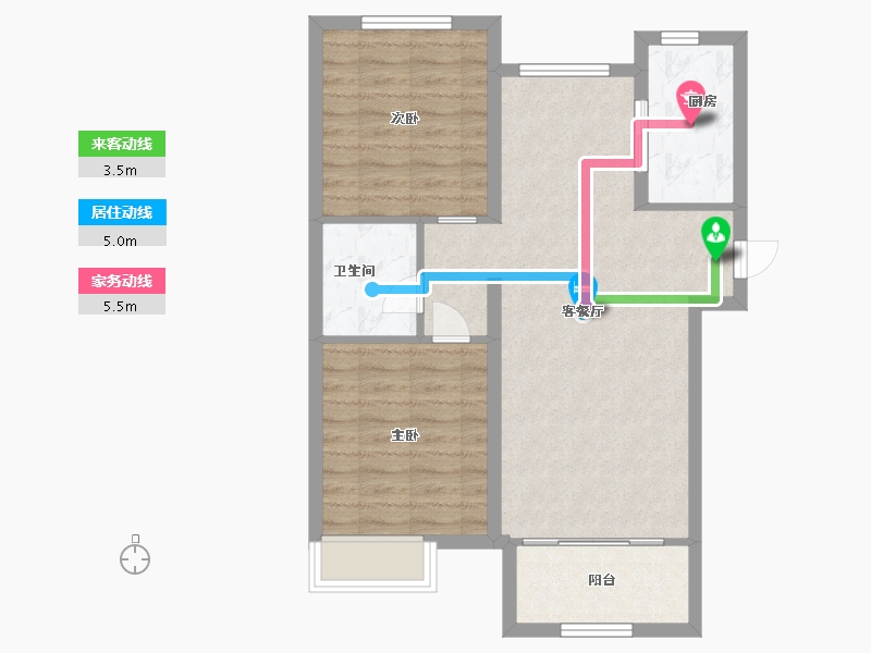 河北省-廊坊市-金海滨河城-71.20-户型库-动静线