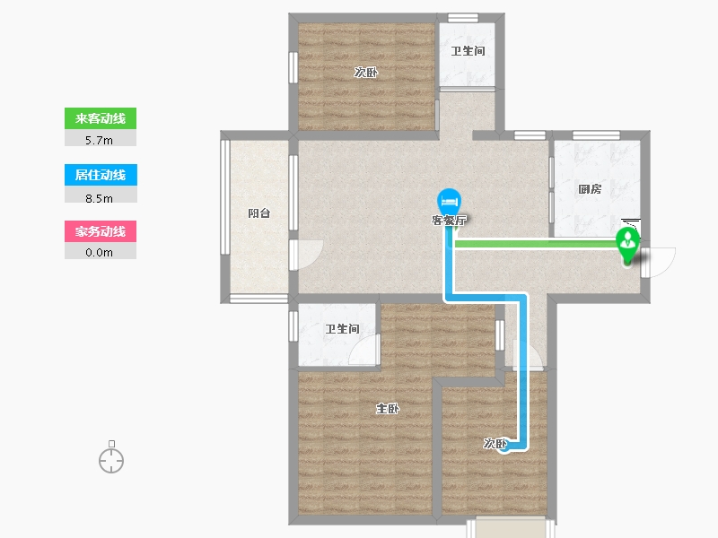 河北省-廊坊市-固安阿尔卡迪亚-97.60-户型库-动静线