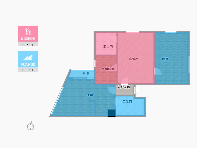 辽宁省-大连市-大商嘉华 青泥8号-109.23-户型库-动静分区