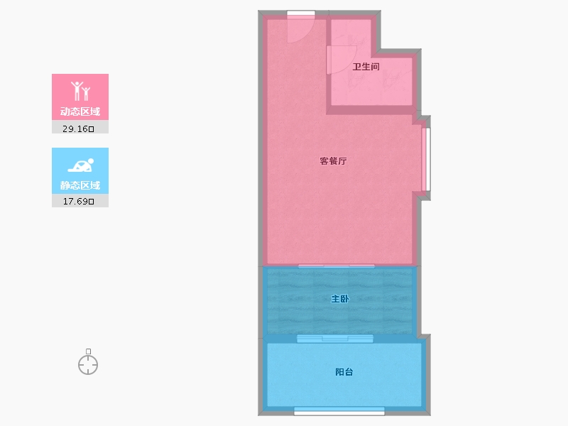 内蒙古自治区-呼和浩特市-盛世国际公寓-41.87-户型库-动静分区