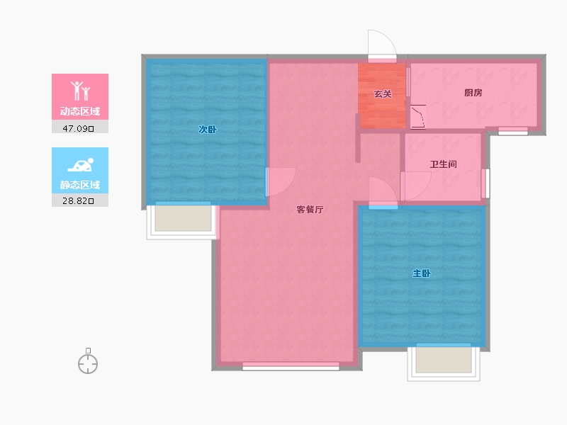 河北省-廊坊市-海玥名邸-68.00-户型库-动静分区