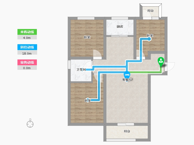 河北省-邢台市-瀚业紫御澜湾-73.93-户型库-动静线