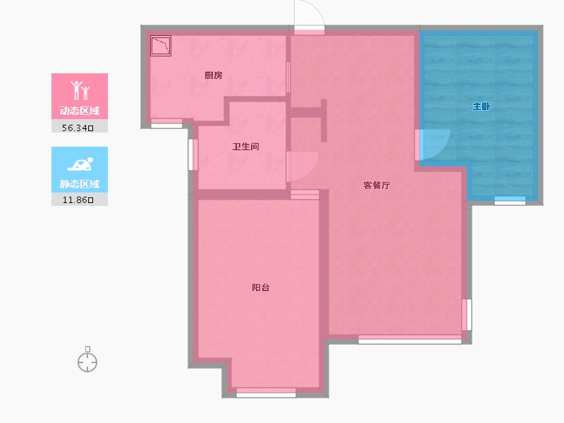 河北省-廊坊市-三湘印象·森林海尚城-60.17-户型库-动静分区