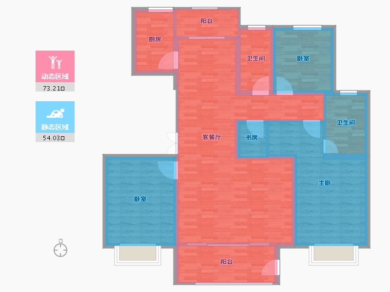 河北省-保定市-中尚泊心湾-115.00-户型库-动静分区