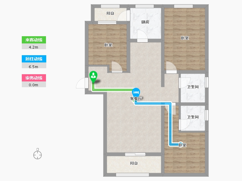 河北省-邢台市-瀚业紫御澜湾-87.18-户型库-动静线