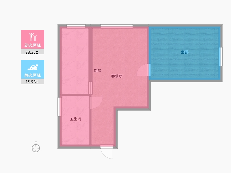 河北省-廊坊市-国泉城翰林府-48.00-户型库-动静分区