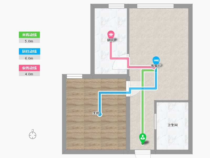 河北省-廊坊市-潮白河孔雀城青创天地-49.60-户型库-动静线