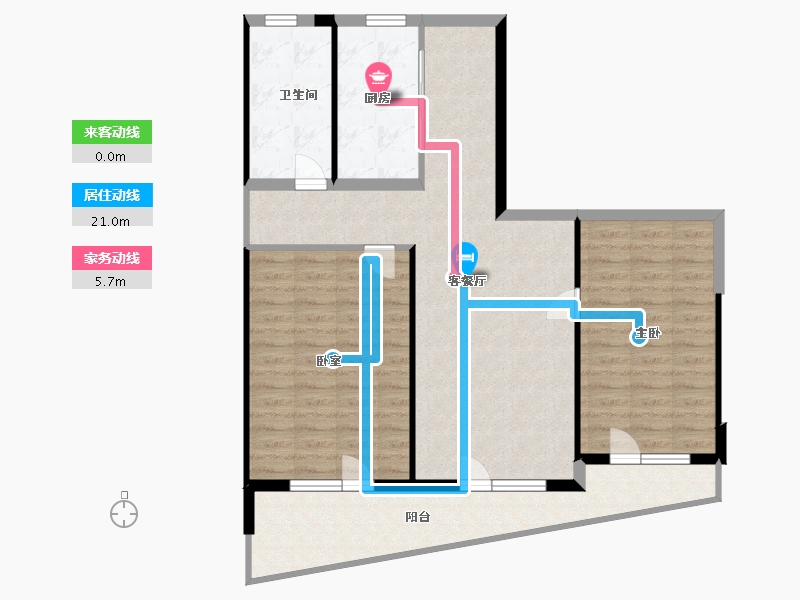 辽宁省-丹东市-月亮岛界河明珠-97.00-户型库-动静线