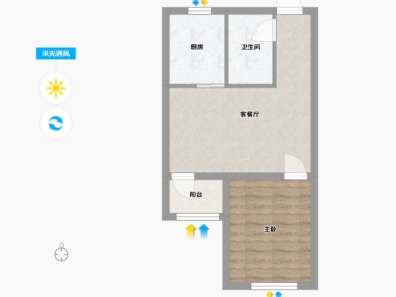 河北省-保定市-印象城中央公园-40.38-户型库-采光通风