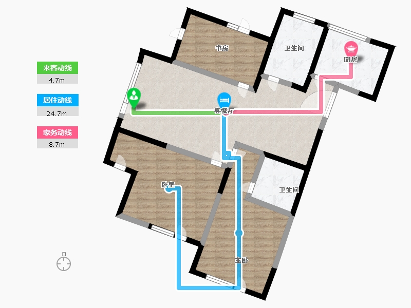 辽宁省-丹东市-月亮岛界河明珠-102.03-户型库-动静线