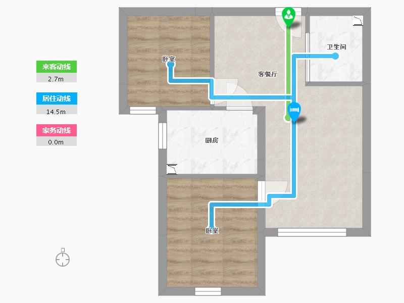 辽宁省-铁岭市-哥伦布魅力城-45.00-户型库-动静线