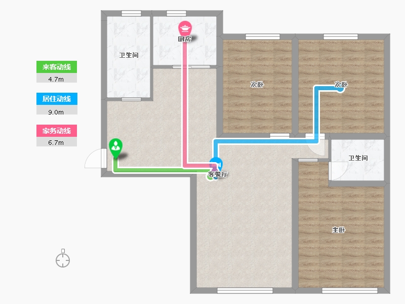 河北省-廊坊市-国泉城翰林府-102.40-户型库-动静线