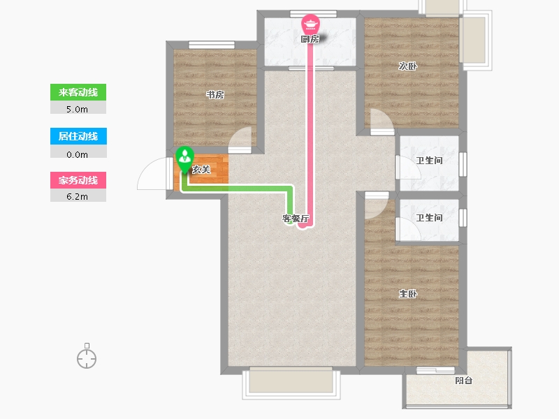 河北省-保定市-涿州惠友万悦城-95.51-户型库-动静线