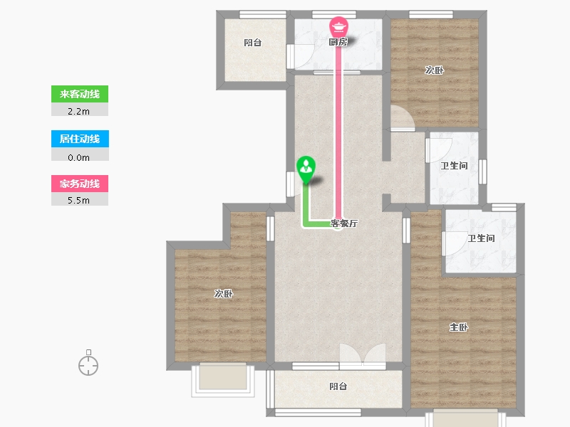 河北省-廊坊市-京畿檀宫-92.00-户型库-动静线